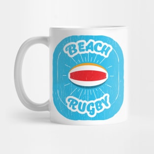 Summer Beach Rugby T-shirt Mug